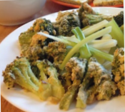 Rebozados de brócoli y coliflor