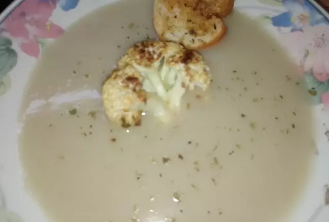 Sopa crema de coliflor