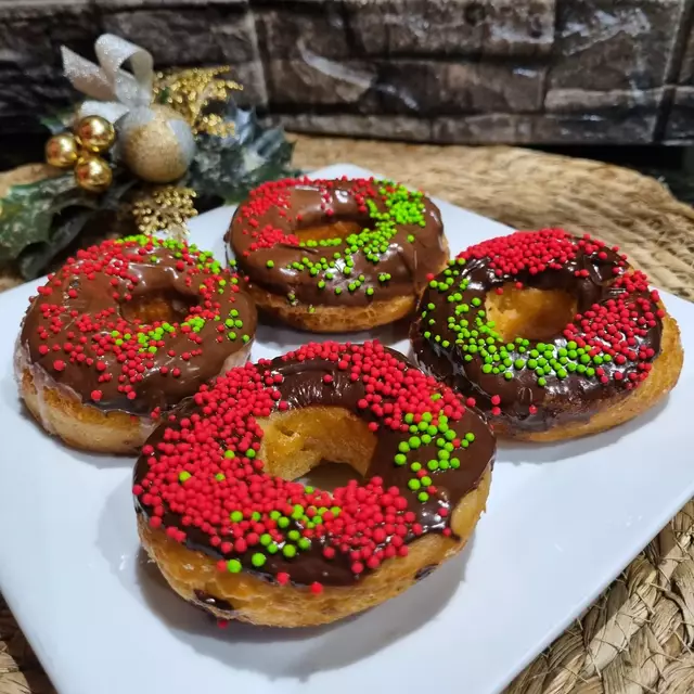 Donuts navideñas 